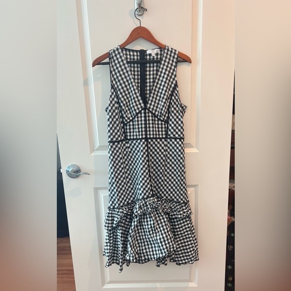 TOME Collective Gingham Ruffle Hem Dress - Picture 4 of 16